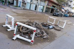 Monte Hermoso: Trabajos en la ciudad luego de la última sudestada