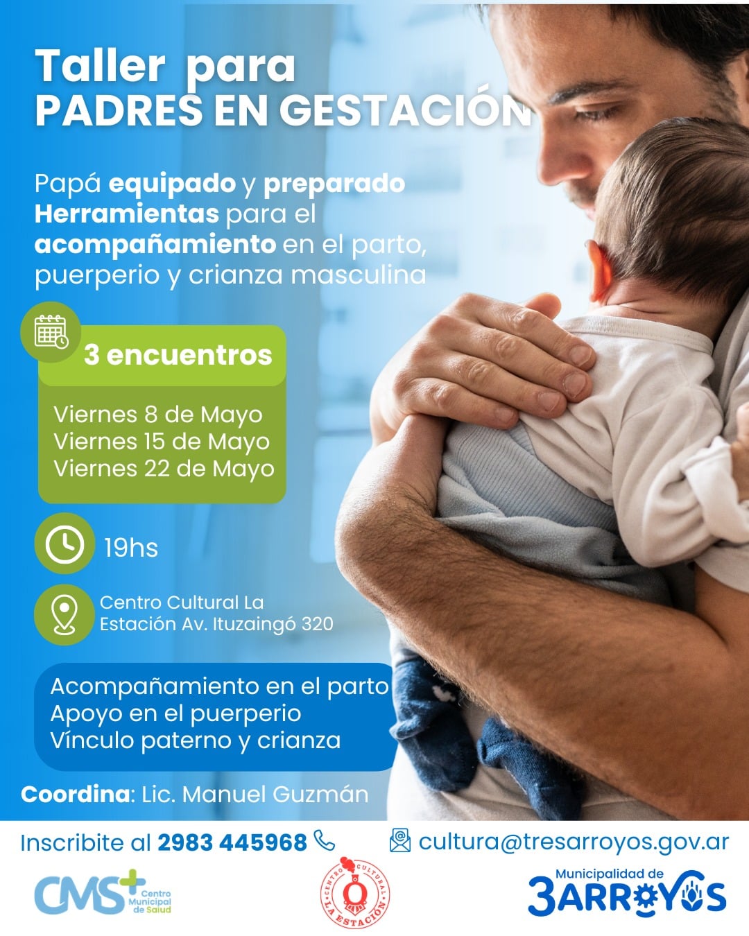 En mayo comienza un taller para “Padres en Gestación”