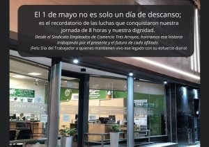 Empleados de Comercio y el Día del Trabajador