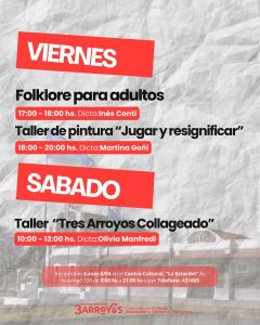 Abren las inscripciones para los talleres gratuitos del Centro Cultural La Estación