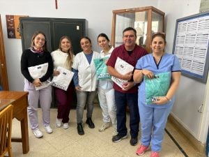 Chaves Municipio entregó indumentaria al personal de salud y limpieza