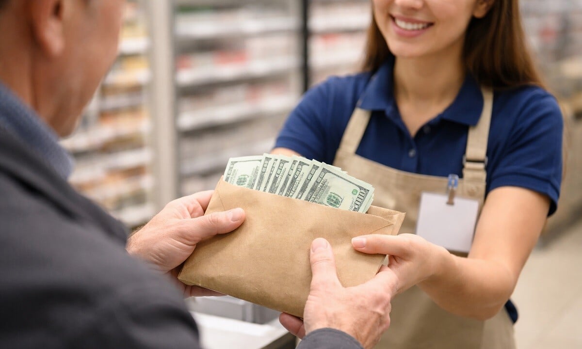 Una empleada bahiense encontró un sobre con miles de dólares y se lo devolvió al dueño