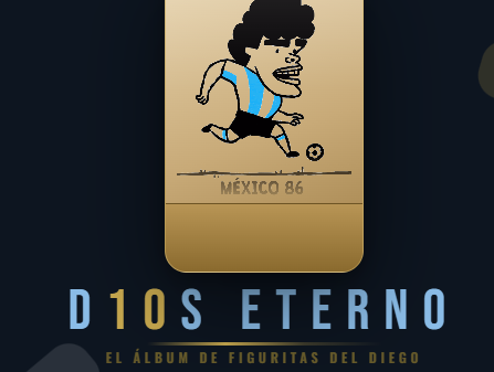 Álbum digital de Maradona, virtual y gratuito, programado por Damián Molinares (audio)