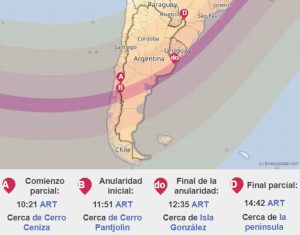 Tres Arroyos, una de las ciudades óptimas para ver el “anillo de fuego”