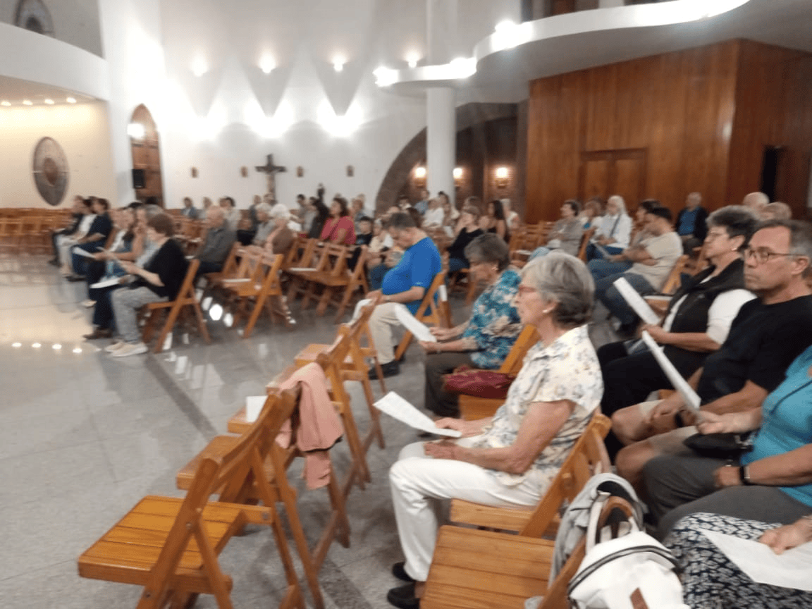 En la Parroquia Nuestra Sra. de Luján: Se realizó el tradicional lavado de pies