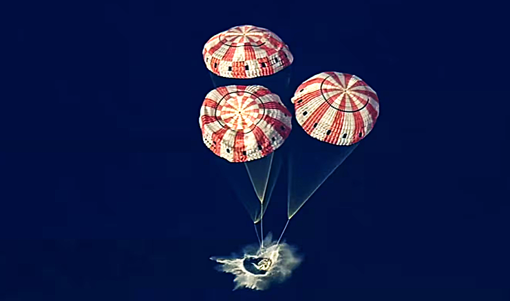 Volvieron: Los astronautas amerizaron exitosamente frente a San Diego