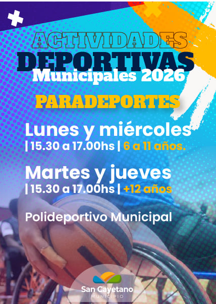 San Cayetano: actividad deportiva para personas con discapacidad