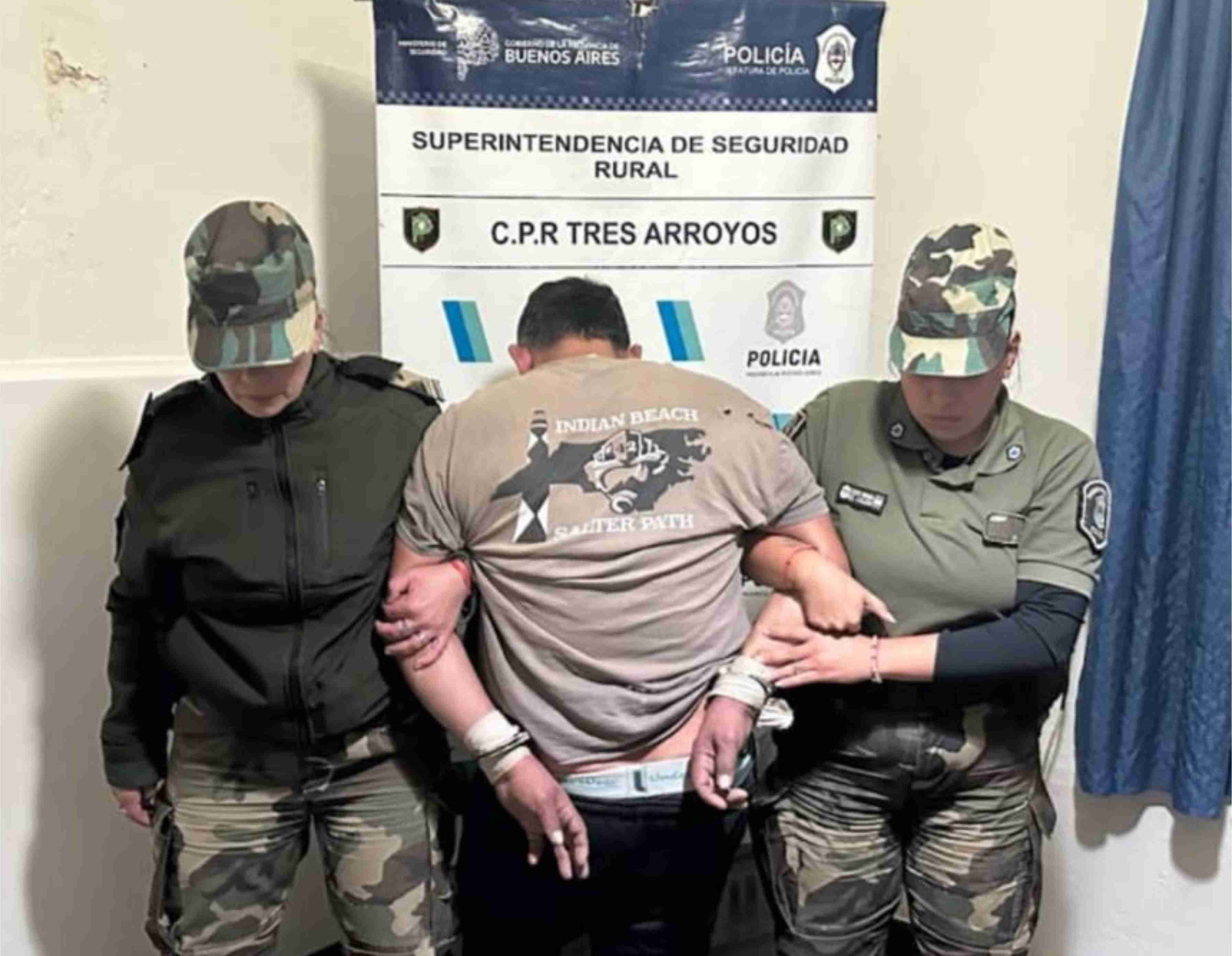 Le pegó una trompada a su pareja, y terminó preso