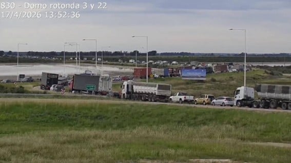 Ruta 3: Choque de una camioneta con colmenas y un camión provocó un colapso de tránsito de varias horas