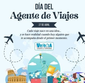 Saludo de Venecia Viajes en el Día del Agente de Viajes