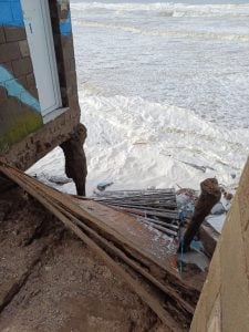 Imágenes y videos del temporal en el distrito y la zona