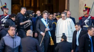 Javier Milei encabezó el Tedeum del 25 de mayo