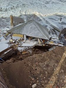 Imágenes y videos del temporal en el distrito y la zona