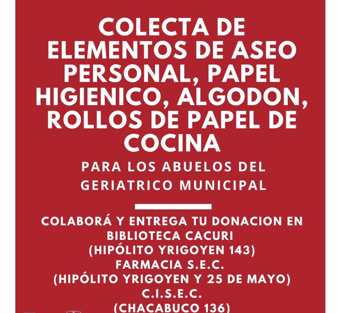 Las Mercantiles colectan elementos para el Geriátrico Municipal