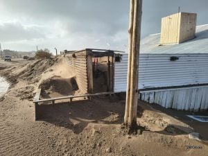 Imágenes y videos del temporal en el distrito y la zona