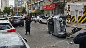 Espectacular choque múltiple en el centro de Bahía Blanca