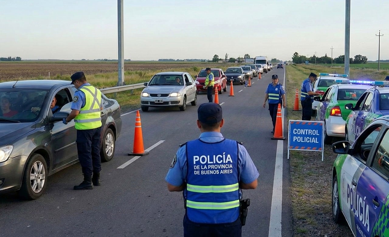 Detuvieron a ocho policías viales por una red de coimas en la Ruta 8. Incluyendo al Jefe