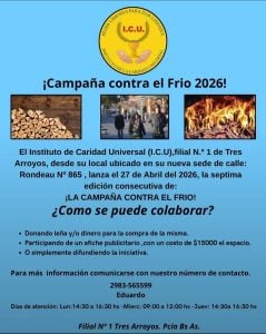 (Audio)Instituto de la Caridad Universal inició su 7º campaña contra el Frio