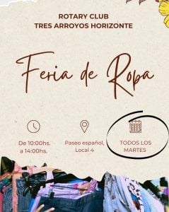 Rotary Tres Arroyos Horizonte nueva Feria de Ropa