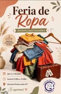 2 y 3 de Junio: Feria de Ropa Club Tres Arroyos 24 de Abril