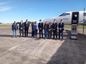 (audio-videos) Emotivo acto inaugural para recibir el arribo del primer vuelo de Humming Airways