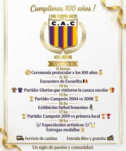 (audio) Colegiales inició festejos por el Centenario