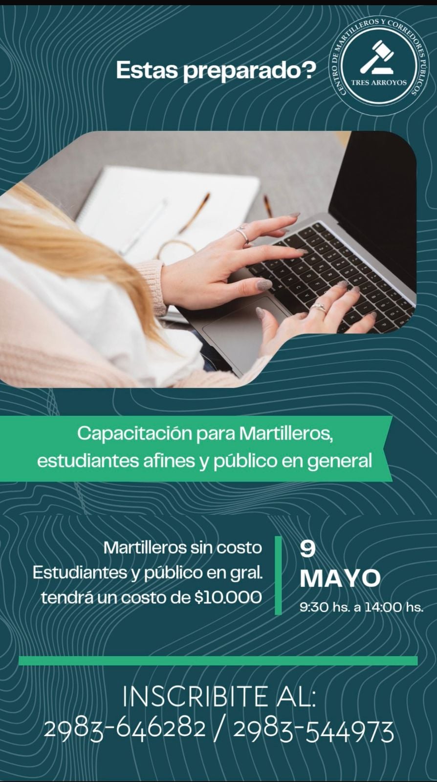 El Centro de Martilleros y Corredores públicos de Tres Arroyos hará su primera capacitación (audio)