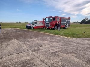 (audio-videos) Emotivo acto inaugural para recibir el arribo del primer vuelo de Humming Airways