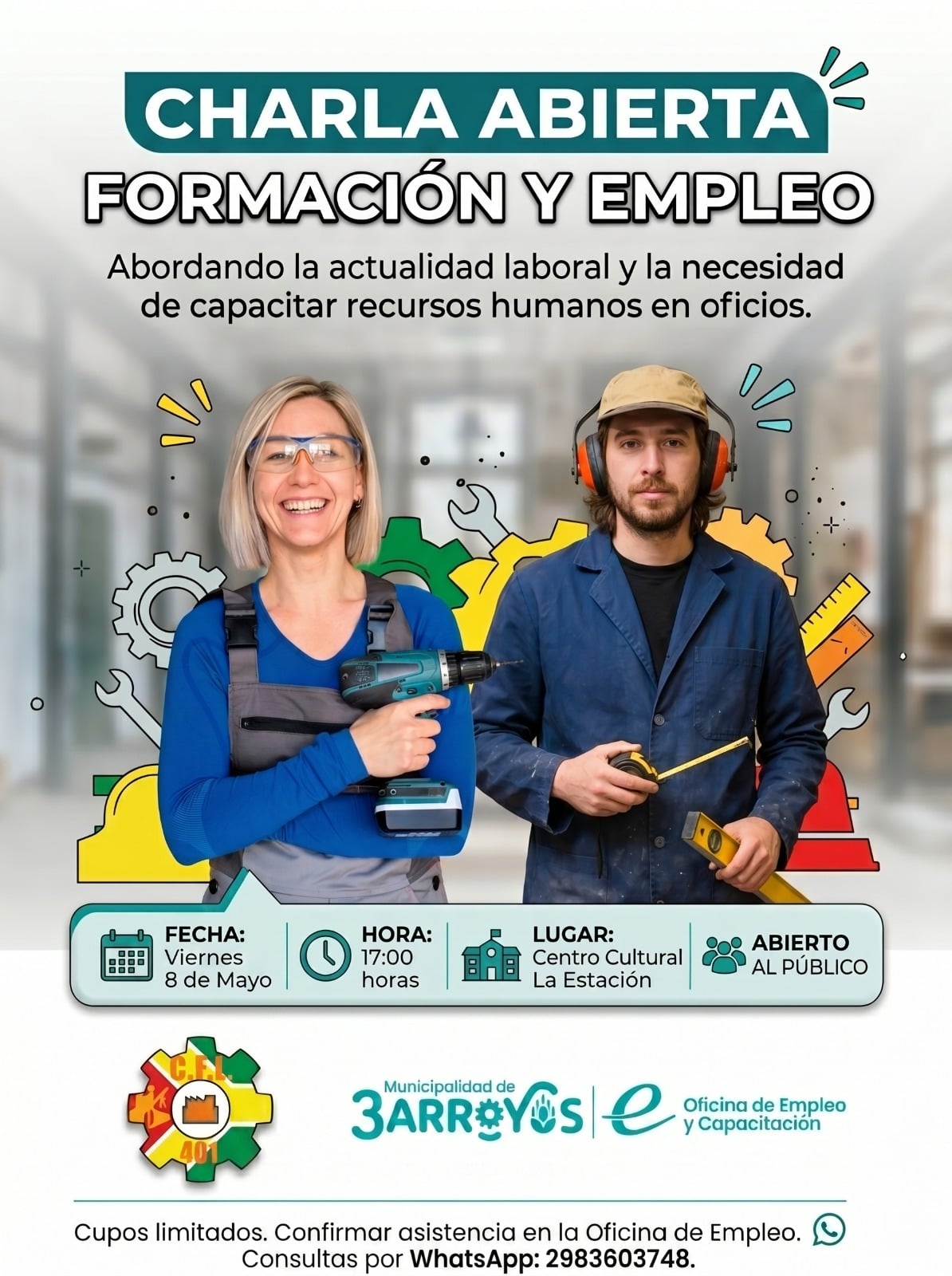 Charla sobre la actualidad laboral en La Estación