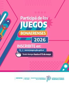 Últimos días para inscribirse a los Juegos Bonaerenses