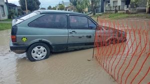 (videos) Llovieron más de 60 mm. en una hora y media en Tres Arroyos