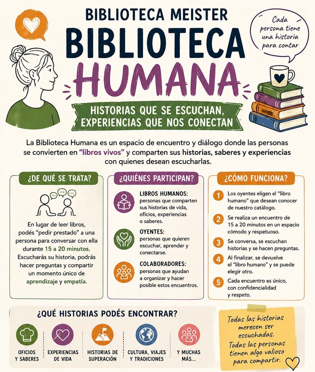 La Meister se renueva: Nueva propuesta Biblioteca Humana