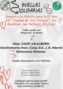“Huellas Solidarias” de Tres Arroyos a Misiones (audio)