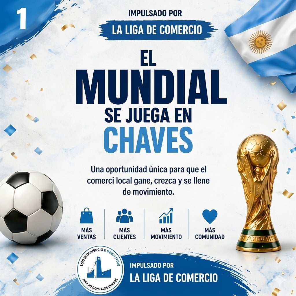 “El Mundial se juega en Chaves”: acciones para potenciar el comercio local