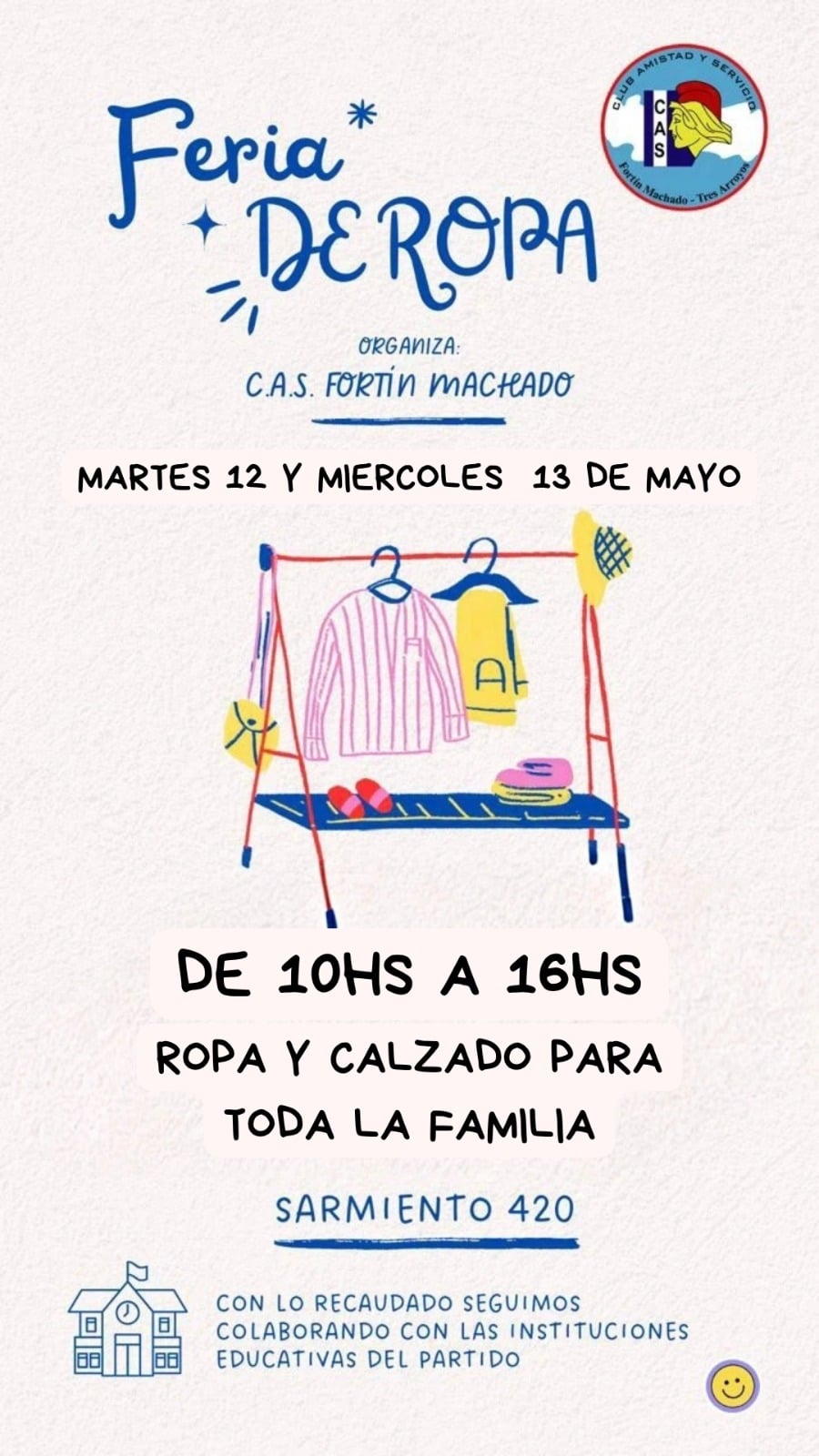 Nueva feria de ropa del CAS Fortín Machado