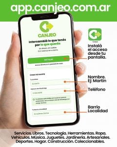 (audio) Un jubilado de Quilmes creó “Canjeo” para intercambiar objetos sin plata