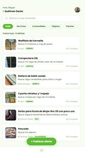 (audio) Un jubilado de Quilmes creó “Canjeo” para intercambiar objetos sin plata