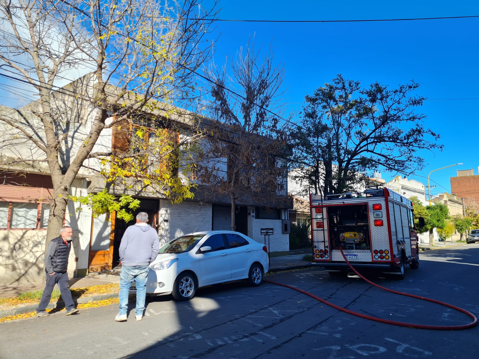 Incendio en pleno centro (video)
