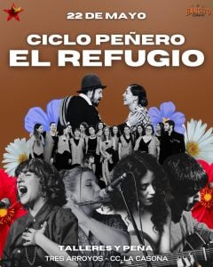 El viernes, Peña El Refugio en La Casona