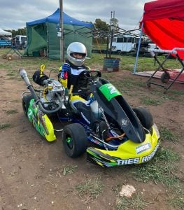 Superkart: Nikolas Ríos hizo podio en Bahía Blanca
