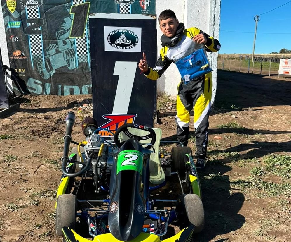 Superkart: Nikolas Ríos hizo podio en Bahía Blanca