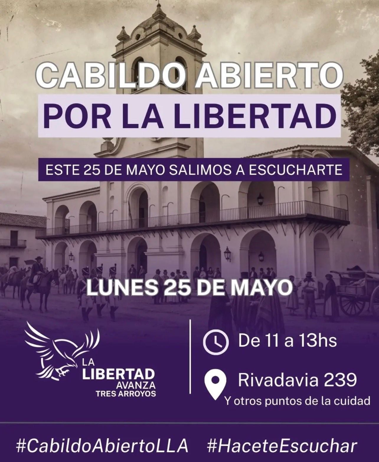 La Libertad Avanza realizará un “Cabildo Abierto” para “escuchar a los vecinos” (audio)