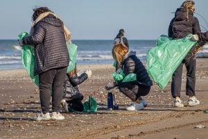 (fotos-video) Una marea solidaria: así limpiaron 15 kilómetros de playa en Monte Hermoso
