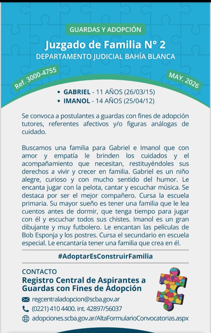 Gabriel e Imanol buscan una familia