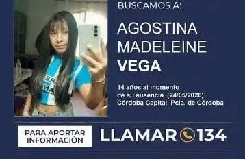 Desesperada búsqueda de Agostina, la adolescente desaparecida en Córdoba