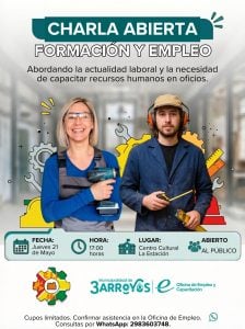 Invitan a una charla abierta sobre actualidad laboral y empleo