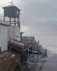 Imágenes y videos del temporal en el distrito y la zona
