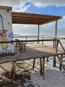 Imágenes y videos del temporal en el distrito y la zona