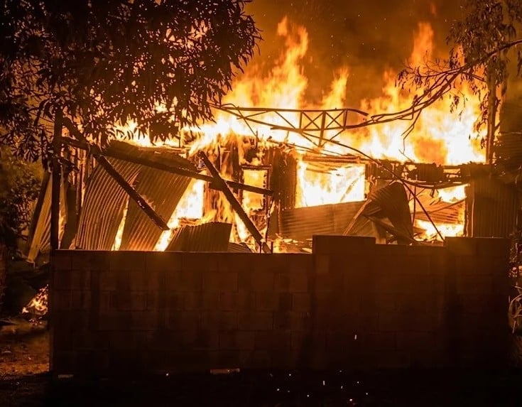 Se incendió una precaria vivienda en Mar del Plata