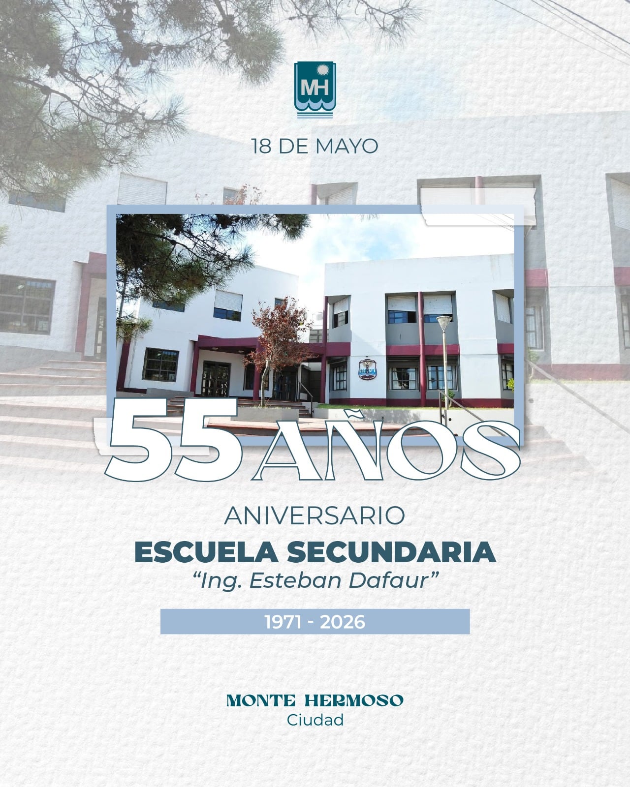 La Escuela Secundaria Nº1 de Monte Hermoso celebra su 55 aniversario
